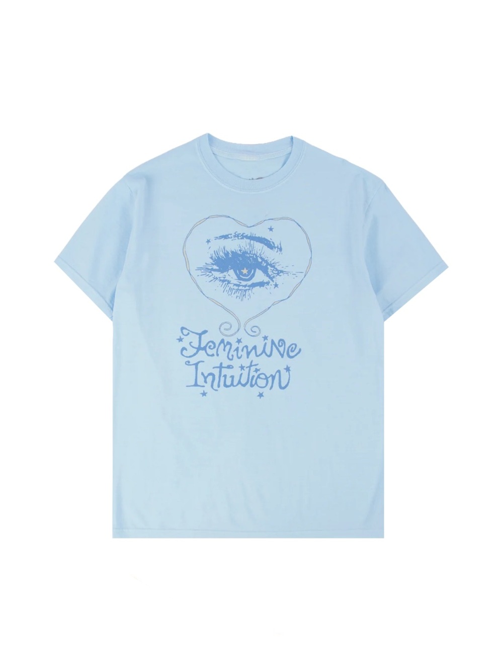 Olivia Rodrigo Feminine Intuition Light Blue Graphic Tee